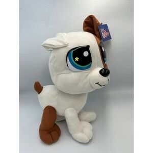 Littlest Pet Shop Plush Jack Russell Vintage 2008 NWT Brown White